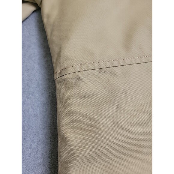 Vtg Lakeland Chore Jacket Mens 42 Brown Button Pockets Sherpa Lined Thrashed - Picture 15 of 16